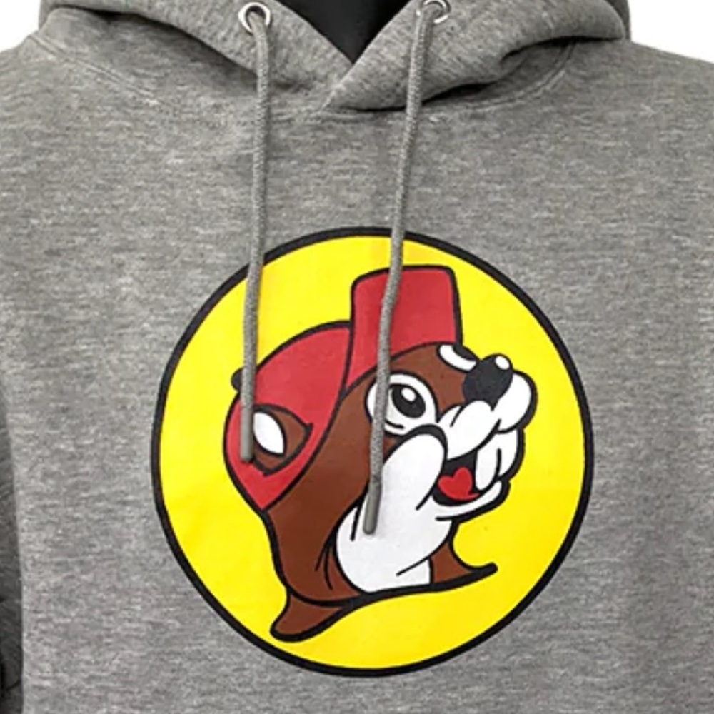 Buc-ee’s  Classic Grey Logo Hoodie Size Large - Picture 2 of 2
